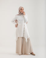 Linen Buttoned Chemise Off-white C192