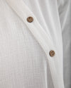 Linen Buttoned Chemise Off-white C192