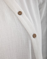 Linen Buttoned Chemise Off-white C192