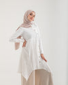 Linen Buttoned Chemise Off-white C192