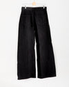 High Waisted Wide Leg Denim Pants Black C190