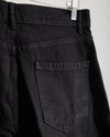 High Waisted Wide Leg Denim Pants Black C190