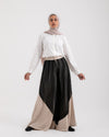Linen Chiffon Wide Leg Pants Light Beige C199