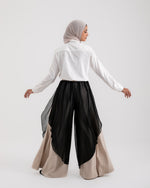 Linen Chiffon Wide Leg Pants Light Beige C199