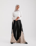 Linen Chiffon Wide Leg Pants Light Beige C199