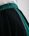 Linen Chiffon Wide Leg Pants Teal C199