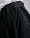 Linen Chiffon Wide Leg Pants Black C199