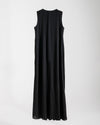Sleeveless Pleated Dress Black C202