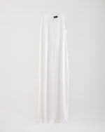 Sleeveless Pleated Dress Offwhite C202