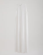 Sleeveless Pleated Dress Offwhite C202