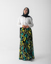 Satin Silk Maxi Skirt C1711