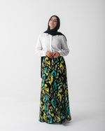 Satin Silk Maxi Skirt C1711