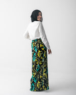 Satin Silk Maxi Skirt C1711