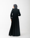 Corduroy Front Buttoned Dress Black C140