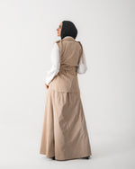 Corduroy Cargo Vest Beige C206