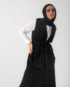 Corduroy Cargo Vest Black C206