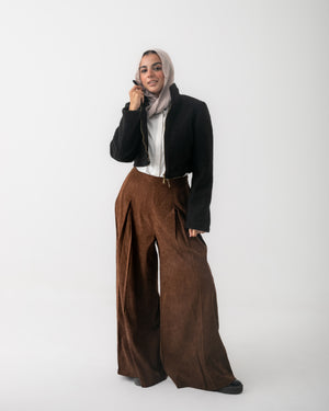 Cropped Jacket Black C208