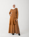 Suede Ruffle Dress Havan C1981