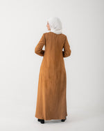 Suede Ruffle Dress Havan C1981