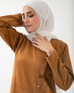 Suede Ruffle Dress Havan C1981