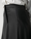 Leather Maxi Skirt Black C203