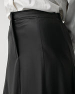 Leather Maxi Skirt Black C203