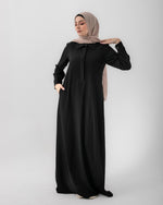 Basic Pocket Abaya C216