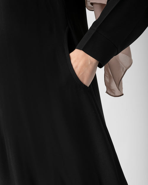 Basic Pocket Abaya C216