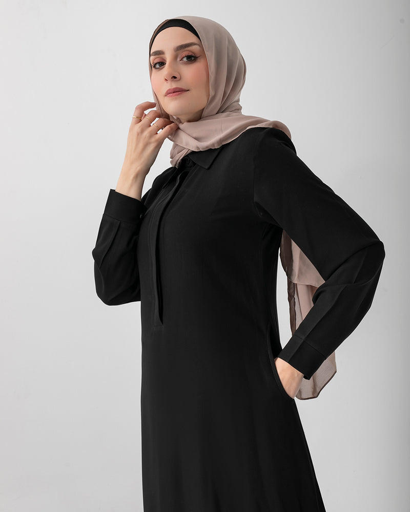 Basic Pocket Abaya C216
