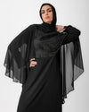 Chiffon Cape Abaya C212