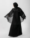 Chiffon Cape Abaya C212