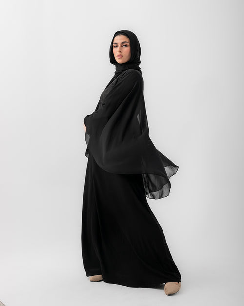 Chiffon Cape Abaya C212