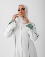 Abaya Offwhite Mint C207