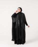 Free Size Pleated Cape Black C215