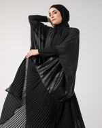 Free Size Pleated Cape Black C215
