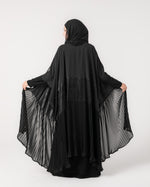 Free Size Pleated Cape Black C215