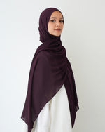 Soft Cotton Chiffon Scarf Burgundy