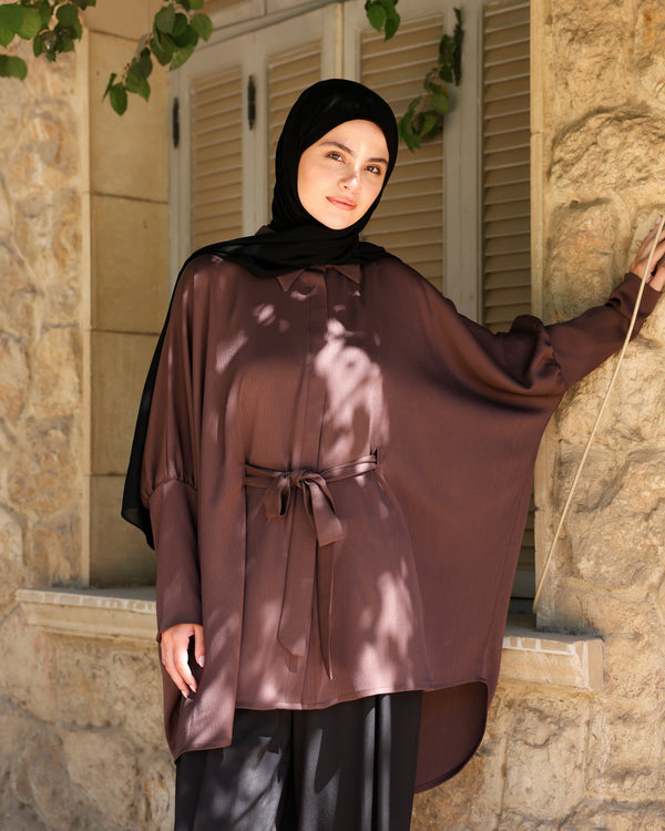 Free Size Blouse Brown C2233