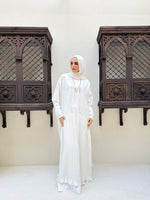 Free Size Pleated Cape Offwhite C240