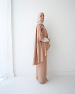 Over Sized Poncho and Pants Set Cafe C11063