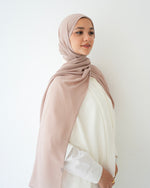 Soft Cotton Chiffon Scarf Latte