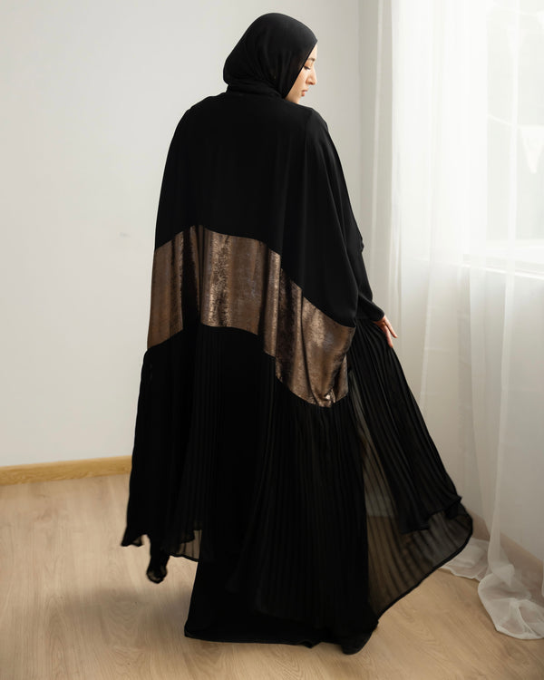 Free Size Pleated Cape Black Oxide C215