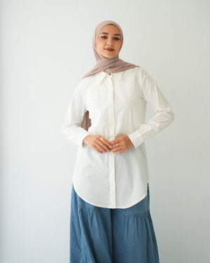 Basic Poplin Chemise OffWhite C118