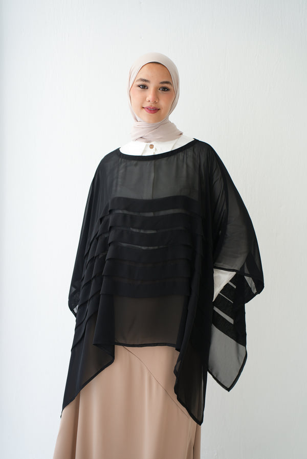 Free Size Cape Black C248