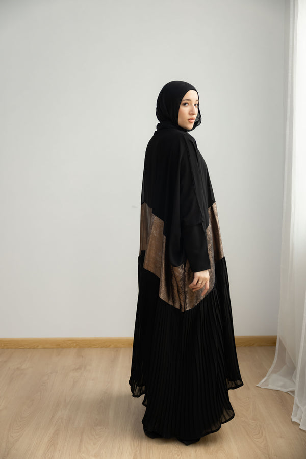 Free Size Pleated Cape Black Oxide C215