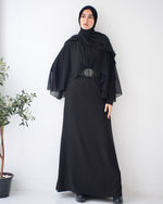 Cape Abaya With Front Belt C73