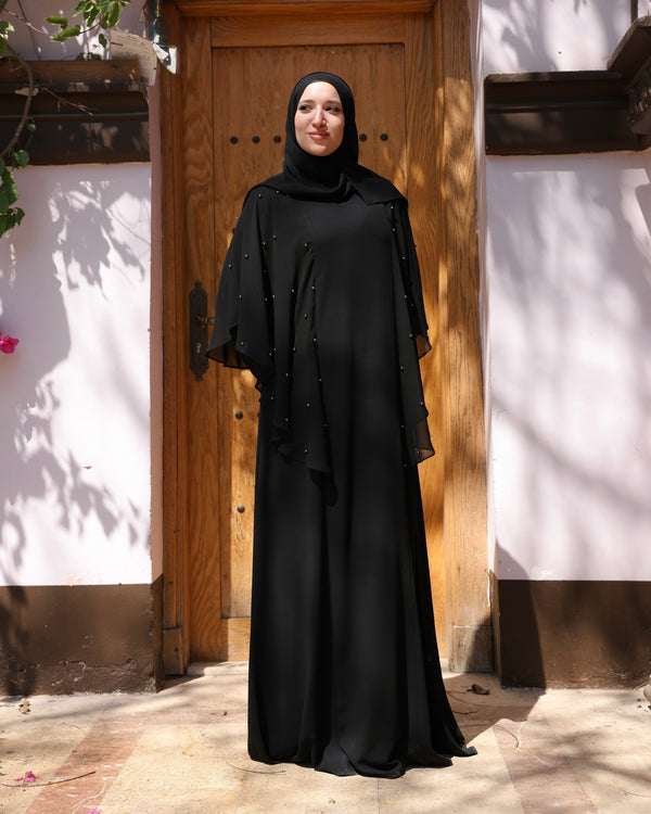 Pearl Cape Abaya C28