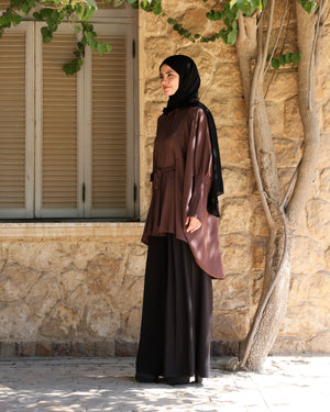 Free Size Blouse Brown C2233
