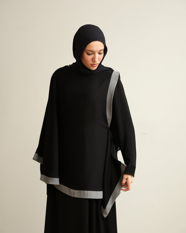 The Silk Abaya Cape Set C88