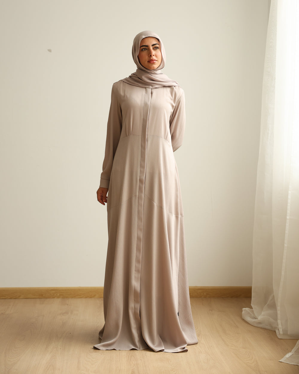 The A-line Dress Beige C860